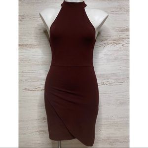 Forever 21 Dresses - Forever 21 Asymmetrical Bodycon Mini Choker Dress Forever 21 Dresses - Forever 21 Asymmetrical Bodycon Mini Choker Dress